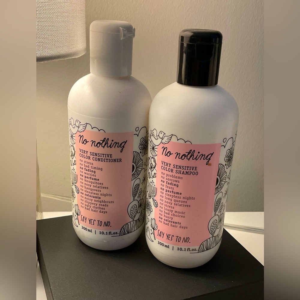 Do Nothing sensitivity colorShampoo and Conditioner in retail size 10.1 Oz.